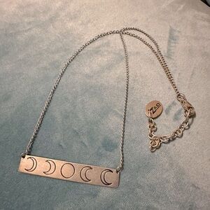 Moon phase necklace